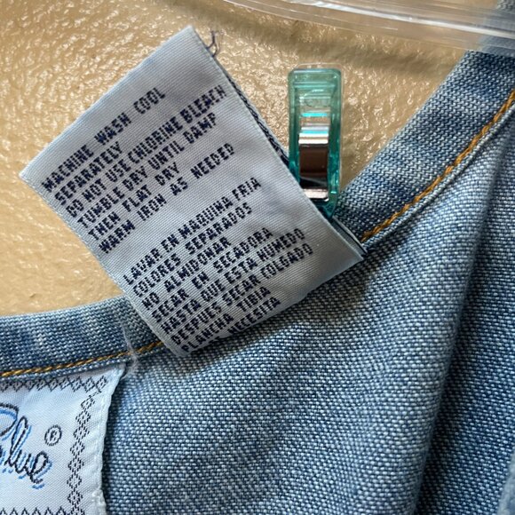 True Blue Denim Sleeveless Maxi Dress Casual Size 5/6 - Picture 9 of 12